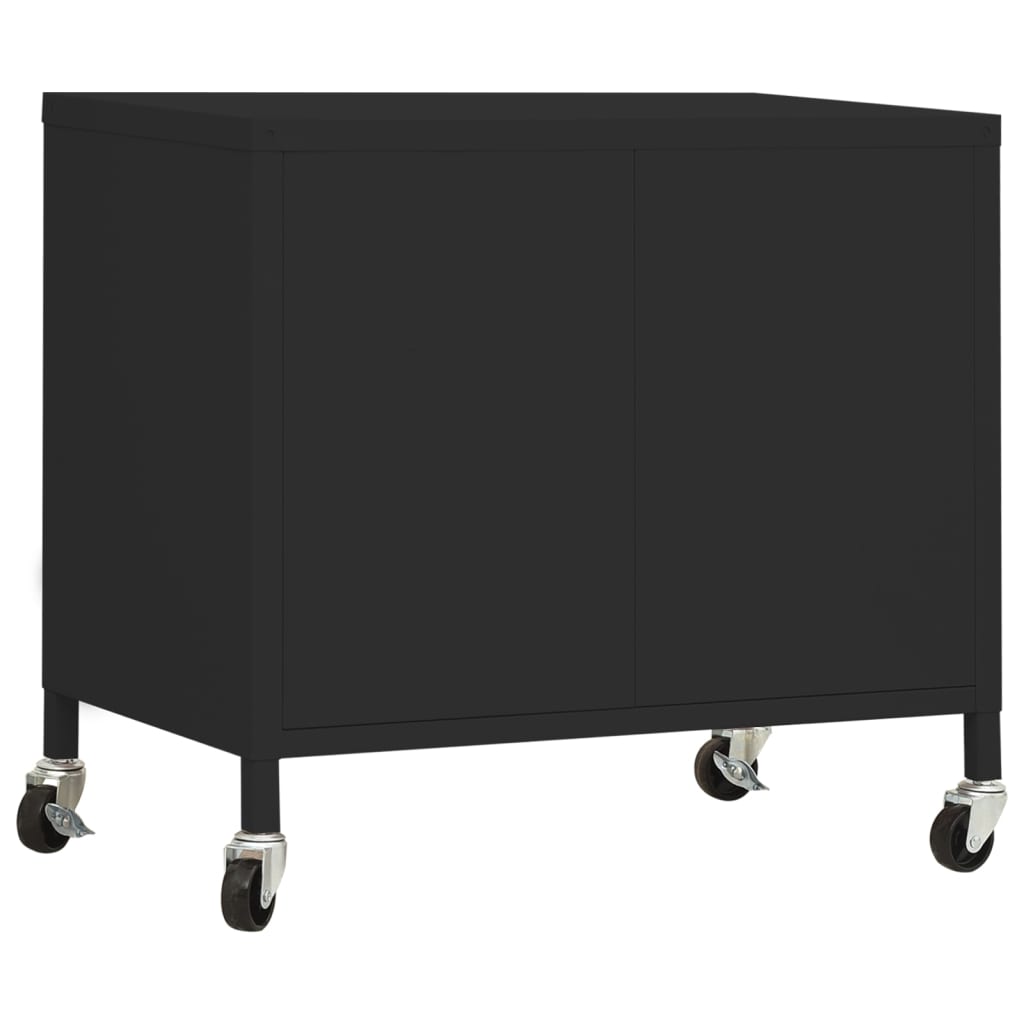 Storage Cabinet 60x35x56 cm Steel , Furniture -> Cabinets & Storage -> Storage Cabinets & Lockers , black,Cabinets & Storage -,Durable,Furniture -,Home & Garden -,Home Furnishings,new-305021,steel,Storage & Organisation -,Storage Cabinets & Lockers