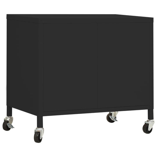 Storage Cabinet 60x35x56 cm Steel , Furniture -> Cabinets & Storage -> Storage Cabinets & Lockers , black,Cabinets & Storage -,Durable,Furniture -,Home & Garden -,Home Furnishings,new-305021,steel,Storage & Organisation -,Storage Cabinets & Lockers