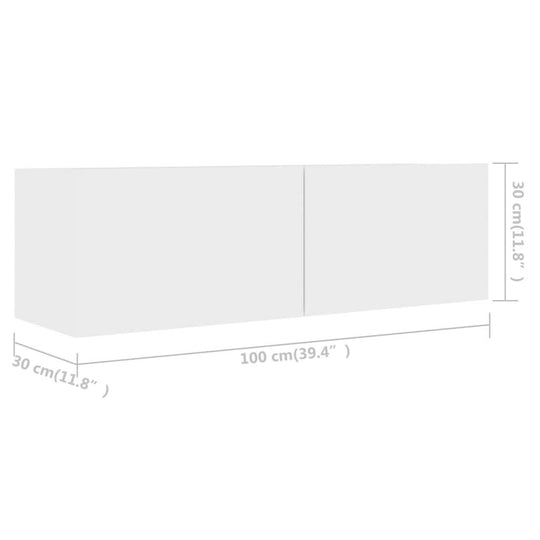 TV Cabinets  pcs  100x30x30 cm Engineered Wood