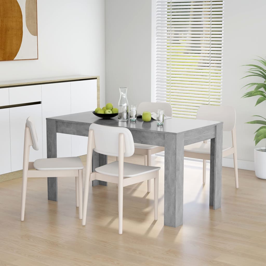 Dining Table Concrete 140x74.5x76 cm Engineered Wood , Furniture -> Tables -> Kitchen & Dining Room Tables , concret finish,dining room,eligant,Furniture -,gray,Kitchen & Dining -,Kitchen & Dining Room Tables,Modern Design,new-305021,Tables -,Wooden Furni