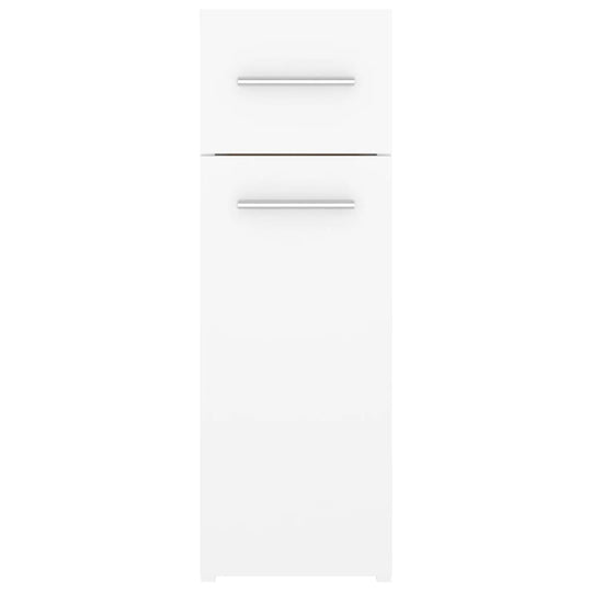 Apothecary Cabinet White 20x45.5x60 cm Engineered Wood