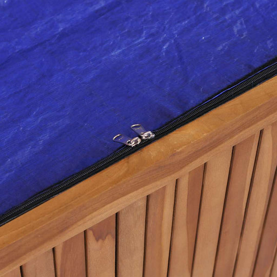 صندوق تخزين للحديقة، 200 × 50 × 58 سم، مصنوع من خشب الأكاسيا الصلب