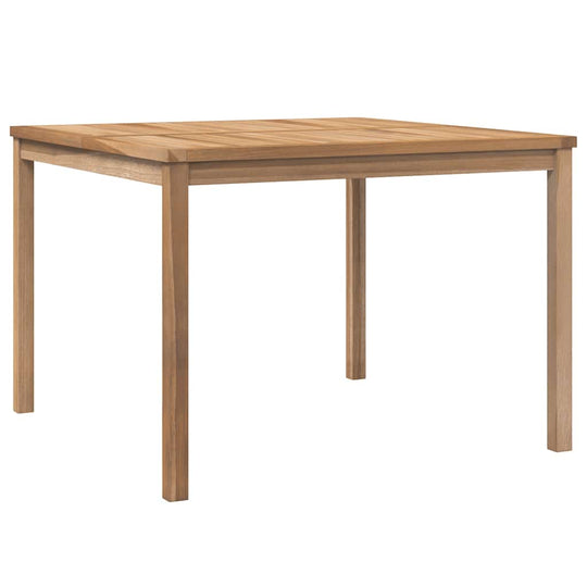 Garden Dining Table 110x110x77 cm Solid Teak Wood