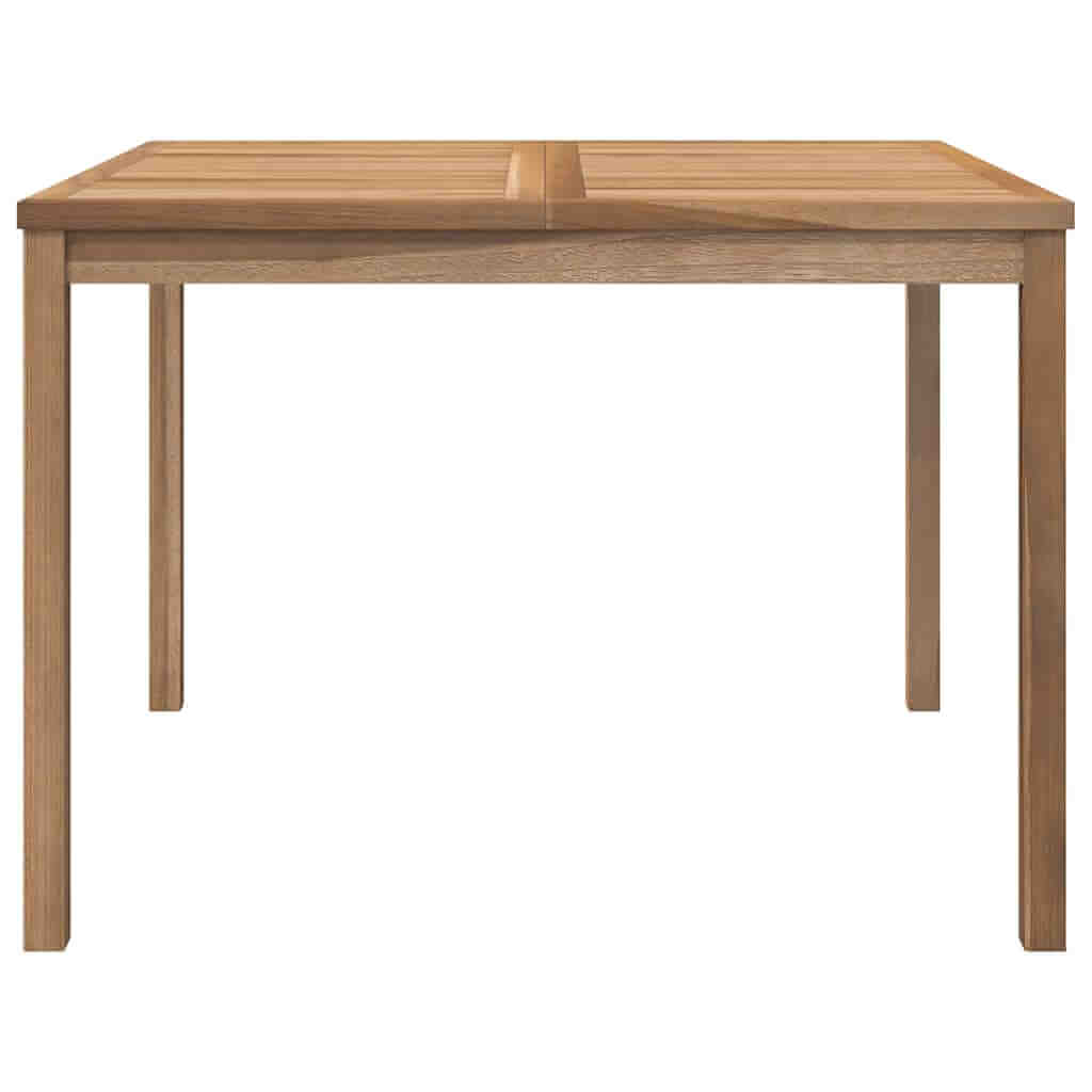 Garden Dining Table 110x110x77 cm Solid Teak Wood