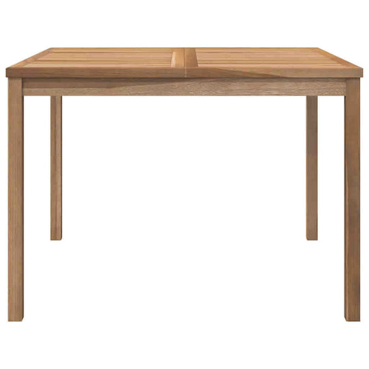 Garden Dining Table 110x110x77 cm Solid Teak Wood