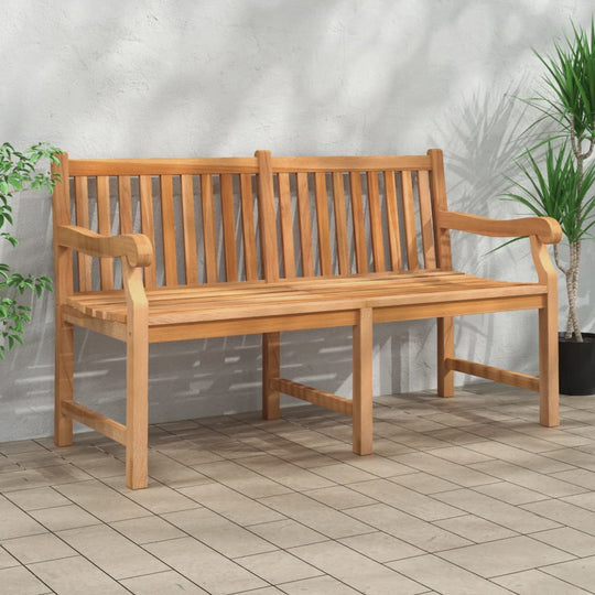 Garden Bench 150 cm Solid Teak Wood , Furniture -> Outdoor Furniture -> Outdoor Seating -> Outdoor Benches , Chairs -,Durable,Furniture -,Home & Garden -,Home Decor,Modern Design,new-305021,Outdoor Benches,Outdoor Chairs,Outdoor Furniture -,Outdoor Furnit