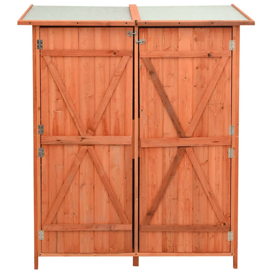 Garden Tool Shed 136x75x160 cm Solid Firwood