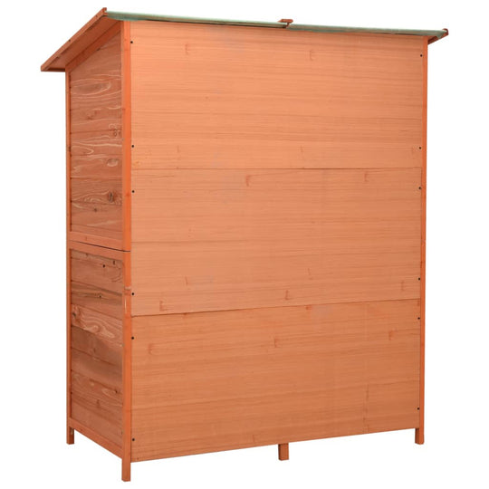 Garden Tool Shed 136x75x160 cm Solid Firwood