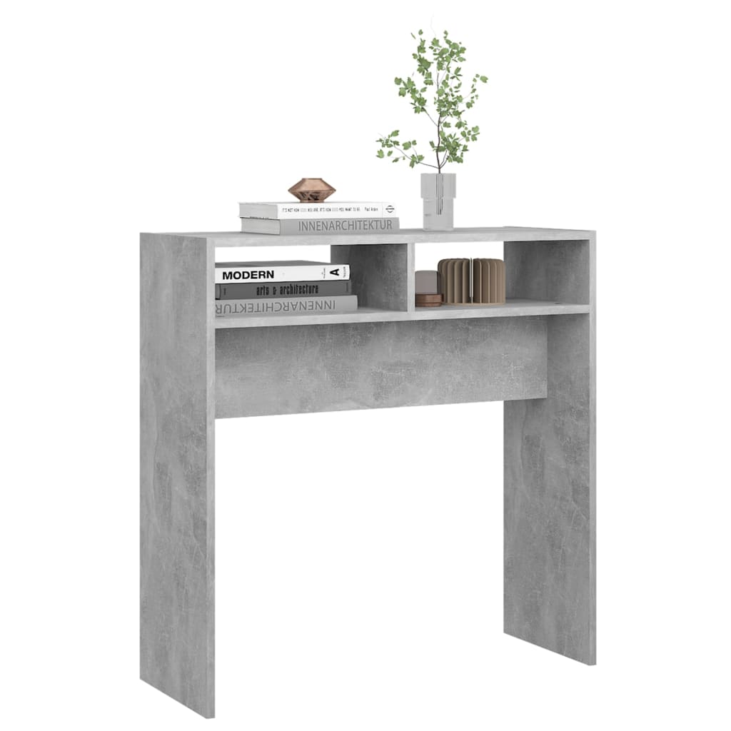 Console Table Concrete 78x30x80 cm Engineered Wood , Furniture -> Tables -> Accent Tables -> End Tables , Accent Tables -,Durable,eligant,End Tables,Furniture -,Home & Garden -,Modern Design,new-305021,Outdoor Furniture -,Tables -