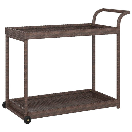 Bar Cart  100x45x83 cm Poly Rattan