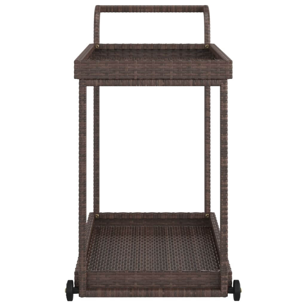 Bar Cart  100x45x83 cm Poly Rattan