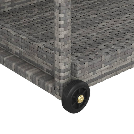 Bar Cart  100x45x83 cm Poly Rattan