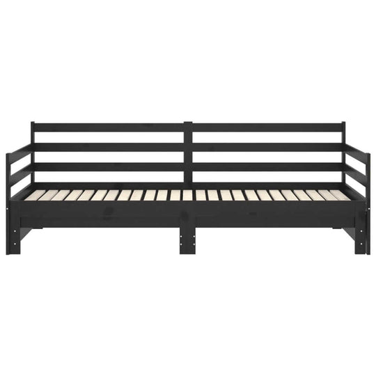 Pull-out Day Bed without Mattress Black 2x(90x200)cm