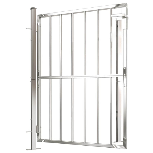 Garden Gate 100x120 cm Stainless Steel with durable design, rust-resistant and corrosion-resistant for garden security.