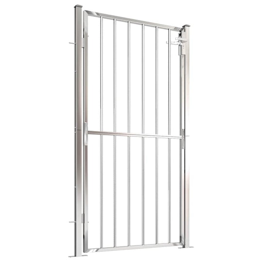Garden Gate 100x175 cm Stainless Steel providing a contemporary and durable entryway for gardens or patios with rust-resistant features.
