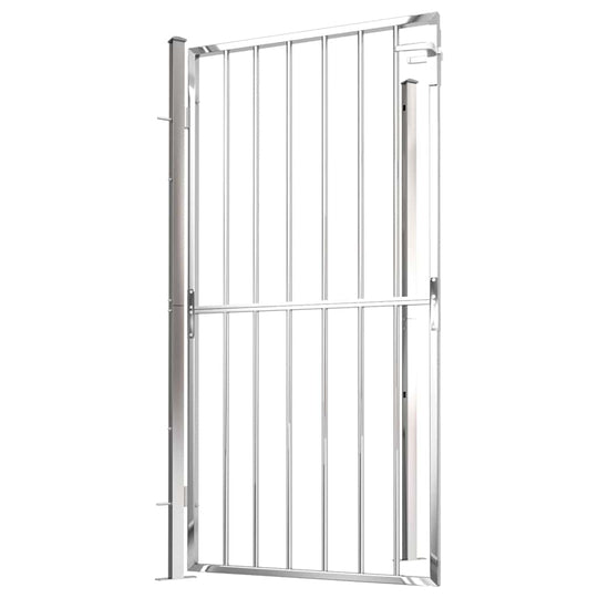 Garden Gate 100x175 cm Stainless Steel with rust-resistant and durable design for secure garden entryway.