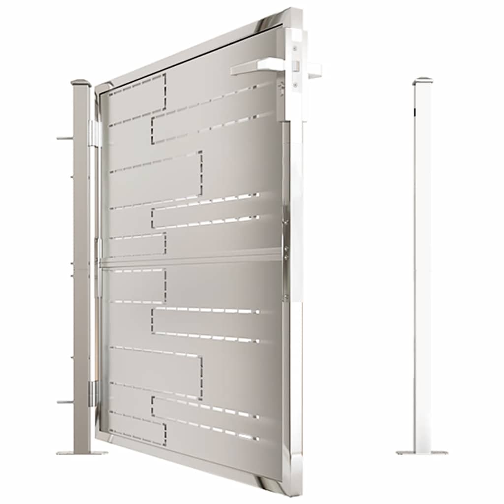 Garden Gate 100x100 cm Stainless Steel