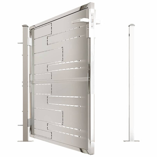 Garden Gate 100x100 cm Stainless Steel
