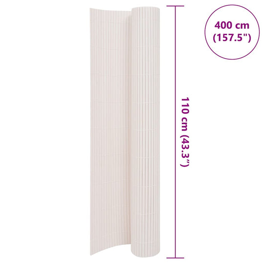 Double-Sided Garden Fence 110x400 cm