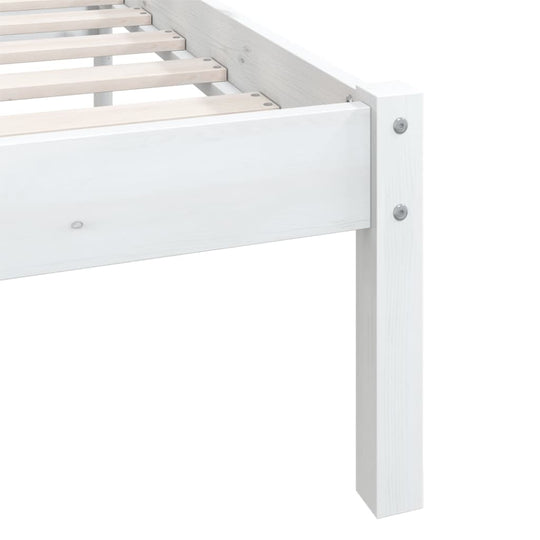 Bed Frame Solid Pinewood 140x200 cm , Furniture -> Beds & Accessories -> Beds & Bed Frames , Beds & Accessories -,Beds & Bed Frames,Durable,Furniture -,Home & Garden -,Modern Design,new-305021