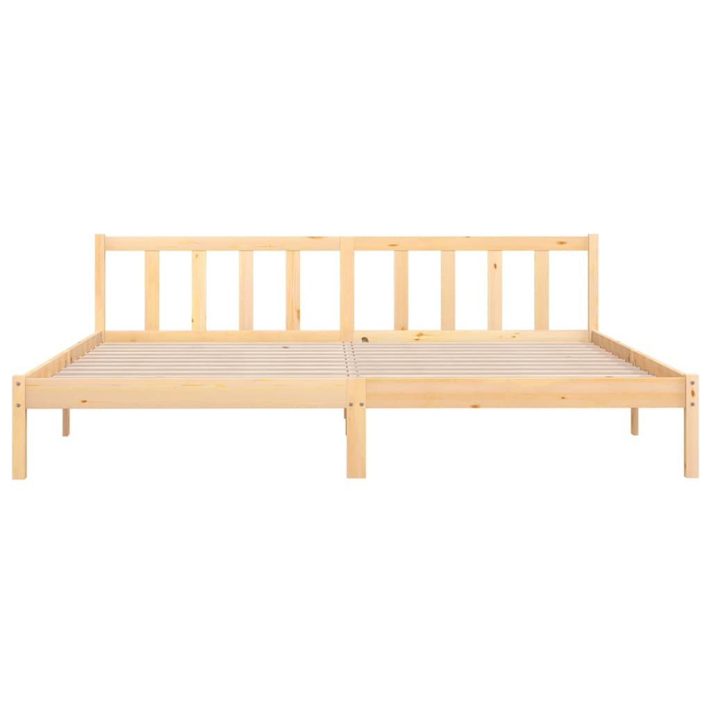 Bed Frame Solid Wood Pine 180x200 cm Super King Size , Furniture -> Beds & Accessories -> Beds & Bed Frames , Beds & Accessories -,Beds & Bed Frames,Durable,Furniture -,Home & Garden -,Modern Design,new-305021