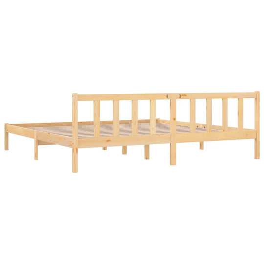 Bed Frame Solid Wood Pine 180x200 cm Super King Size , Furniture -> Beds & Accessories -> Beds & Bed Frames , Beds & Accessories -,Beds & Bed Frames,Durable,Furniture -,Home & Garden -,Modern Design,new-305021