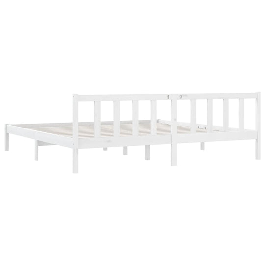 810103  Bed Frame without Mattress  Solid Wood 200x200 cm in modern design, sturdy pinewood construction, ideal for a great sleeping experience.