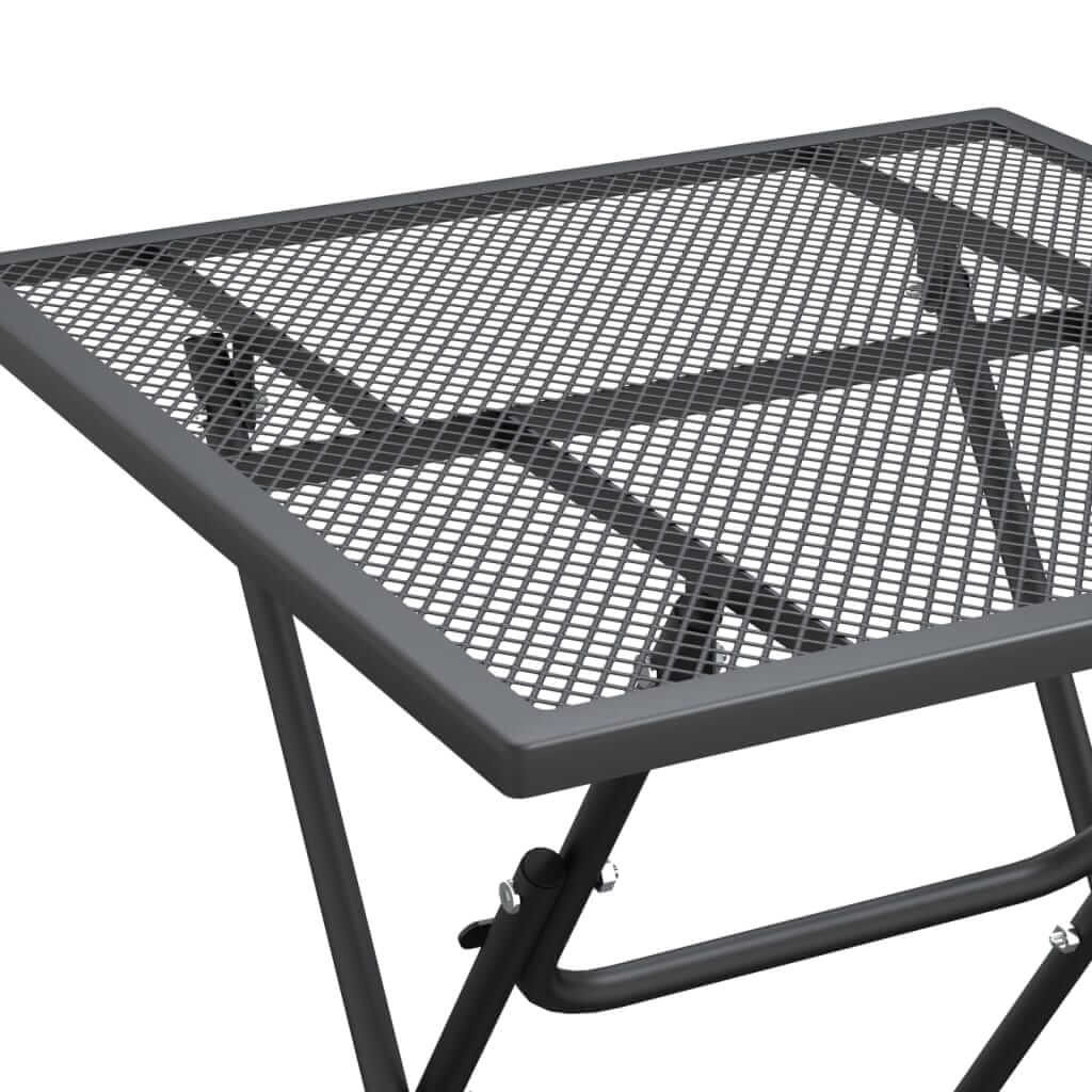 Garden Table 60x60x72 cm Expanded Metal Mesh Anthracite