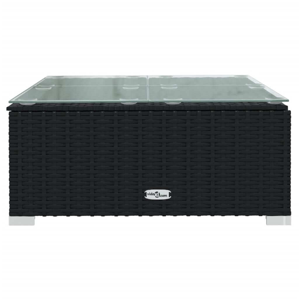 3 Piece Garden Lounge Set with Cushions  Poly Rattan