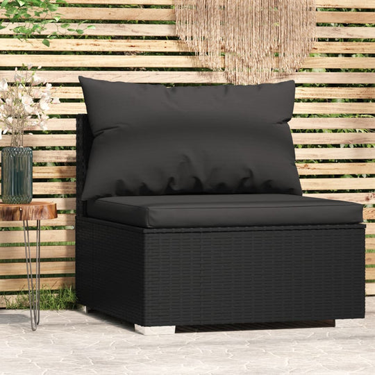 Garden Middle Sofa with Cushions Poly Rattan , Furniture -> Outdoor Furniture -> Outdoor Seating -> Outdoor Sectional Sofa Units , Durable,eligant,Furniture -,Home & Garden -,Modern Design,new-305021,Outdoor Furniture -,Outdoor Seating -,Outdoor Sectional