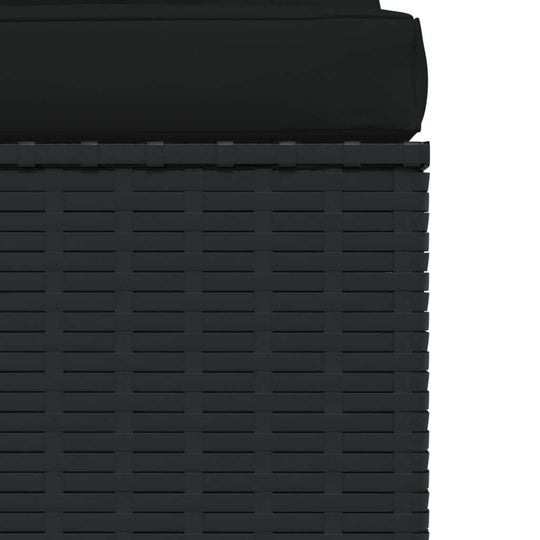 Garden Lounge 4 Piece Set with Cushions  Poly Rattan