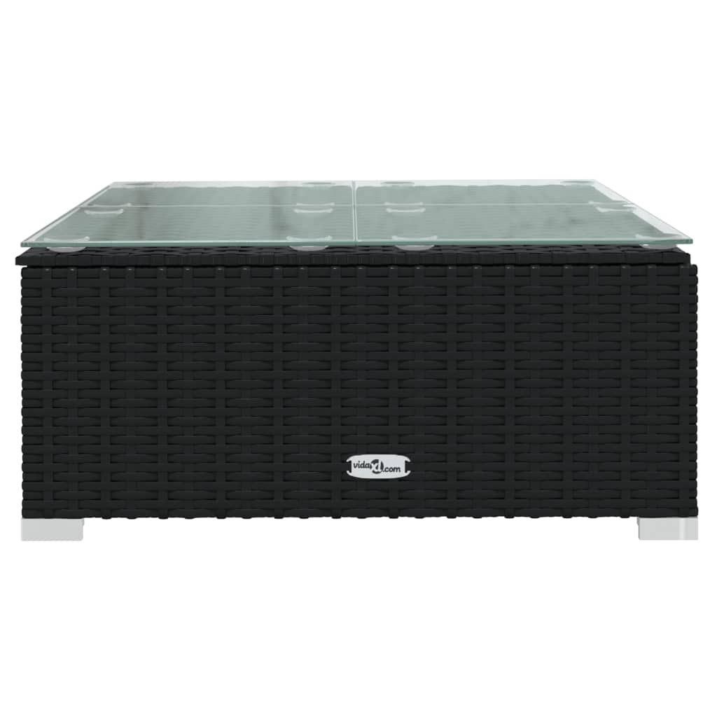 Garden Lounge 4 Piece Set with Cushions  Poly Rattan