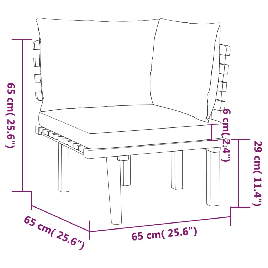 5 Piece Garden Lounge Set with Cushions Solid Acacia Wood , Outdoor Furniture Sets , Durable,eligant,Furniture -,Home & Garden -,Modern Design,new-305021,Outdoor Furniture -,Outdoor Furniture Sets,Wooden Furniture