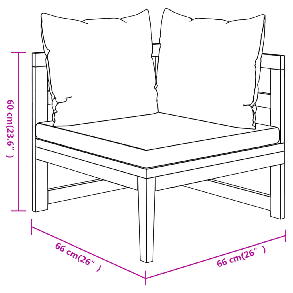 3 Piece Garden Lounge Set with Dark Cushions Acacia Wood , Furniture -> Outdoor Furniture -> Outdoor Furniture Sets , Durable,eligant,Furniture -,Home & Garden -,Modern Design,new-305021,Outdoor Furniture -,Outdoor Furniture Sets,Wooden Furniture