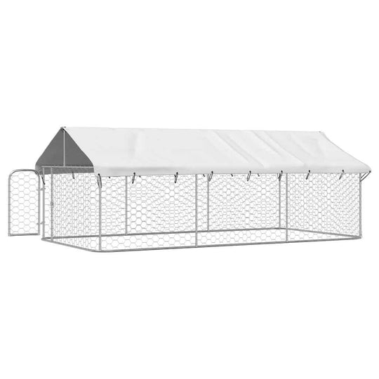 Outdoor Dog Kennel with Roof 400x200x150 cm designed for safety and comfort of your pet.