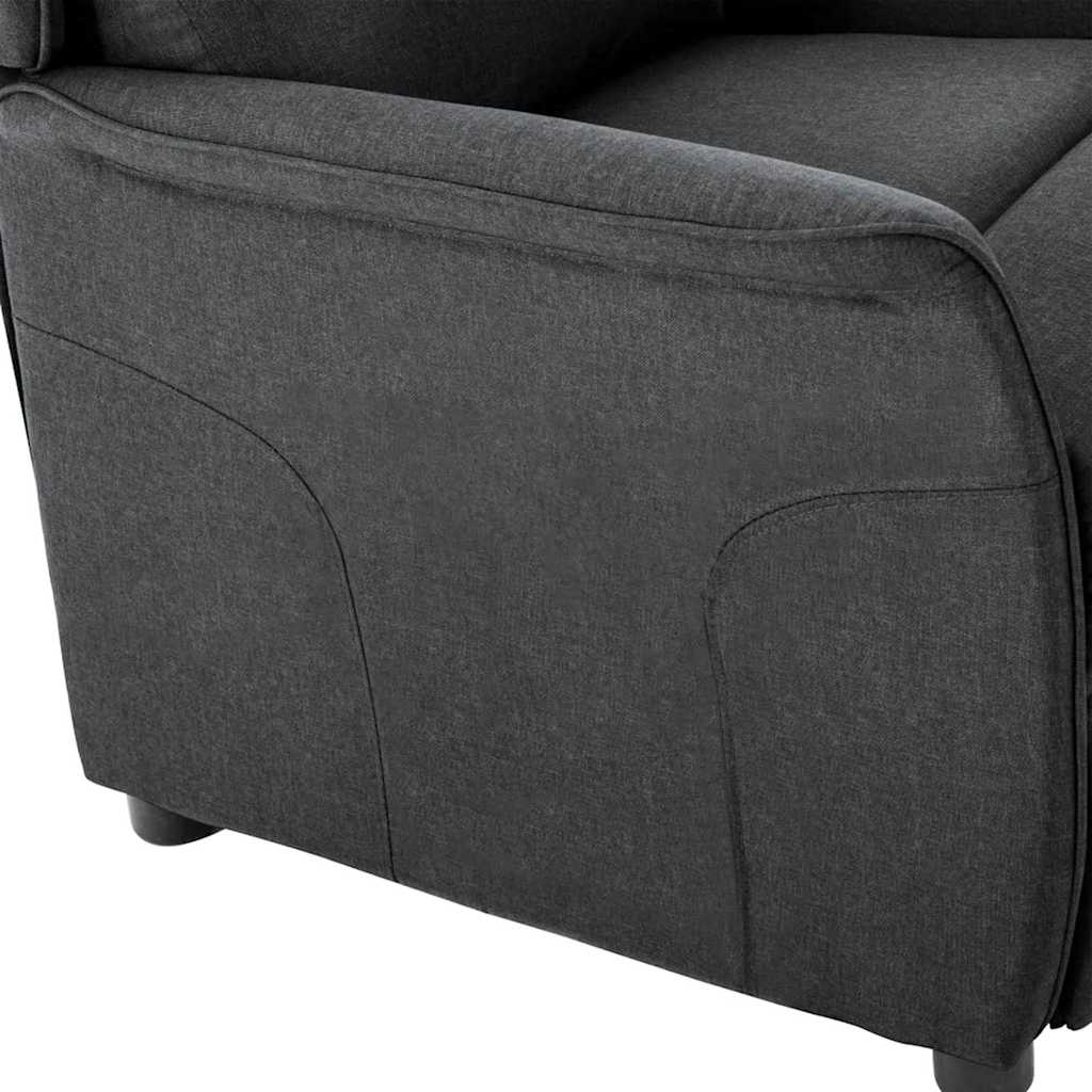 Recliner Chair Dark   Polyester in Dubai back view showcasing sleek design and soft upholstery