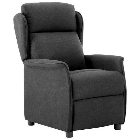 Recliner Chair Dark   Polyester in Dubai, modern design with sleek lines and soft upholstery for relaxation.