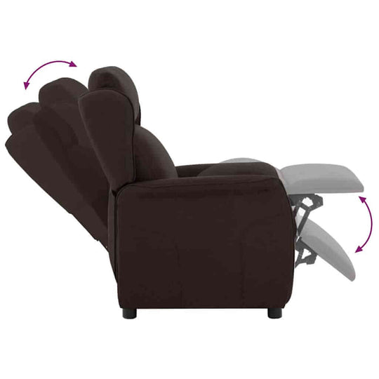 Recliner Chair Dark   Polyester