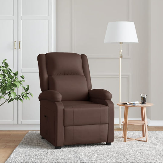 Recliner Chair Faux Leather , Furniture -> Chairs -> Arm Chairs, Recliners & Sleeper Chairs , adjustable,Arm Chairs,brown,Chairs -,Comfortable,dark fabric,eligant,fabric,Furniture -,Home & Garden -,indoor,Interior Design,luxurious,Modern Design,new-305021