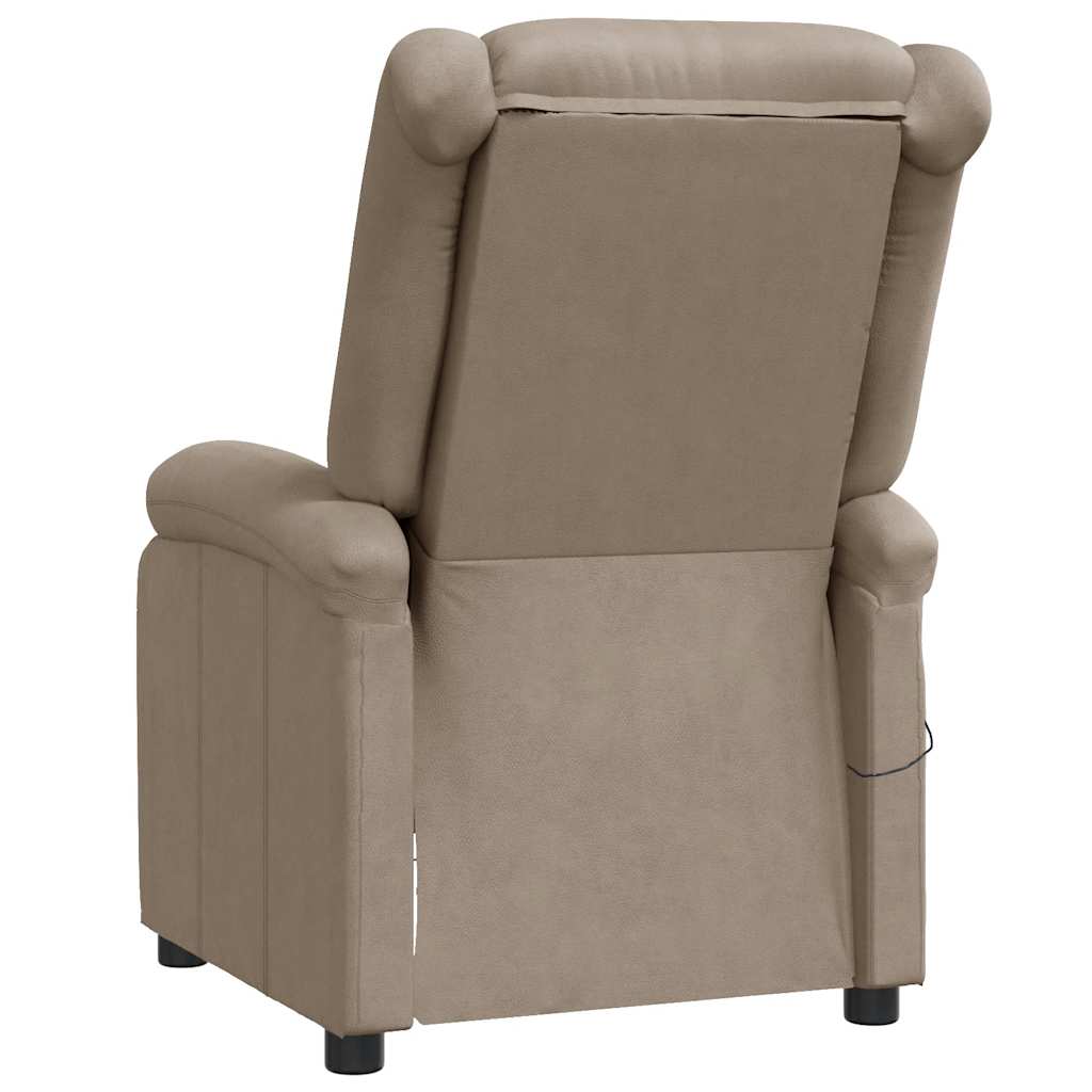 Cappuccino Faux Leather Recliner Chair – UAE, comfortable manual reclining chair with a cozy backrest and armrests.