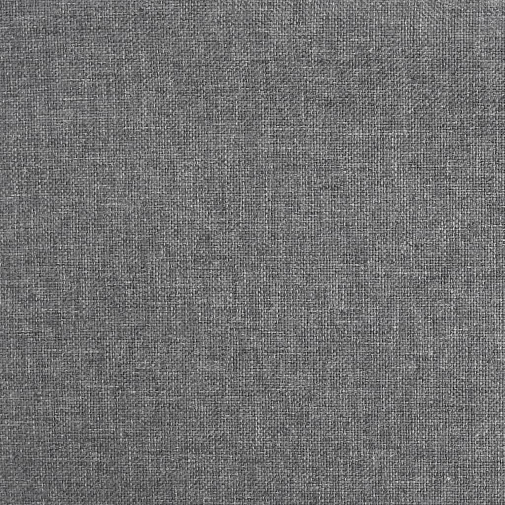 Soft light grey fabric texture for modern swivel dining chairs, ideal for outdoor and home furniture settings.