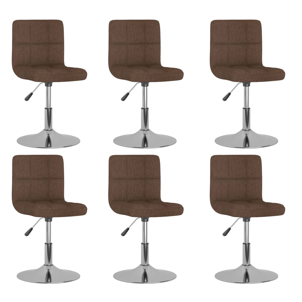 Swivel Dining Chairs 4 pcs Fabric , Furniture -> Chairs -> Kitchen & Dining Room Chairs , bar stool,black,brown,Chairs -,dark fabric,Decor -,Durable,fabric,Furniture -,Interior Design,Kitchen & Dining Room Chairs,Modern Design,new-305021,set of 4,stools,S