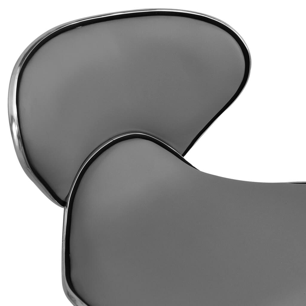 Close-up of grey faux leather material on an Office Chair Faux Leather, highlighting the stylish and functional design.