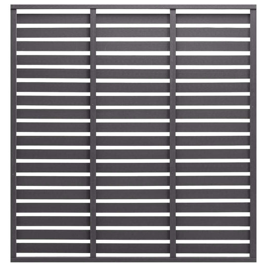 Fence Panel WPC 180x180 cm Grey