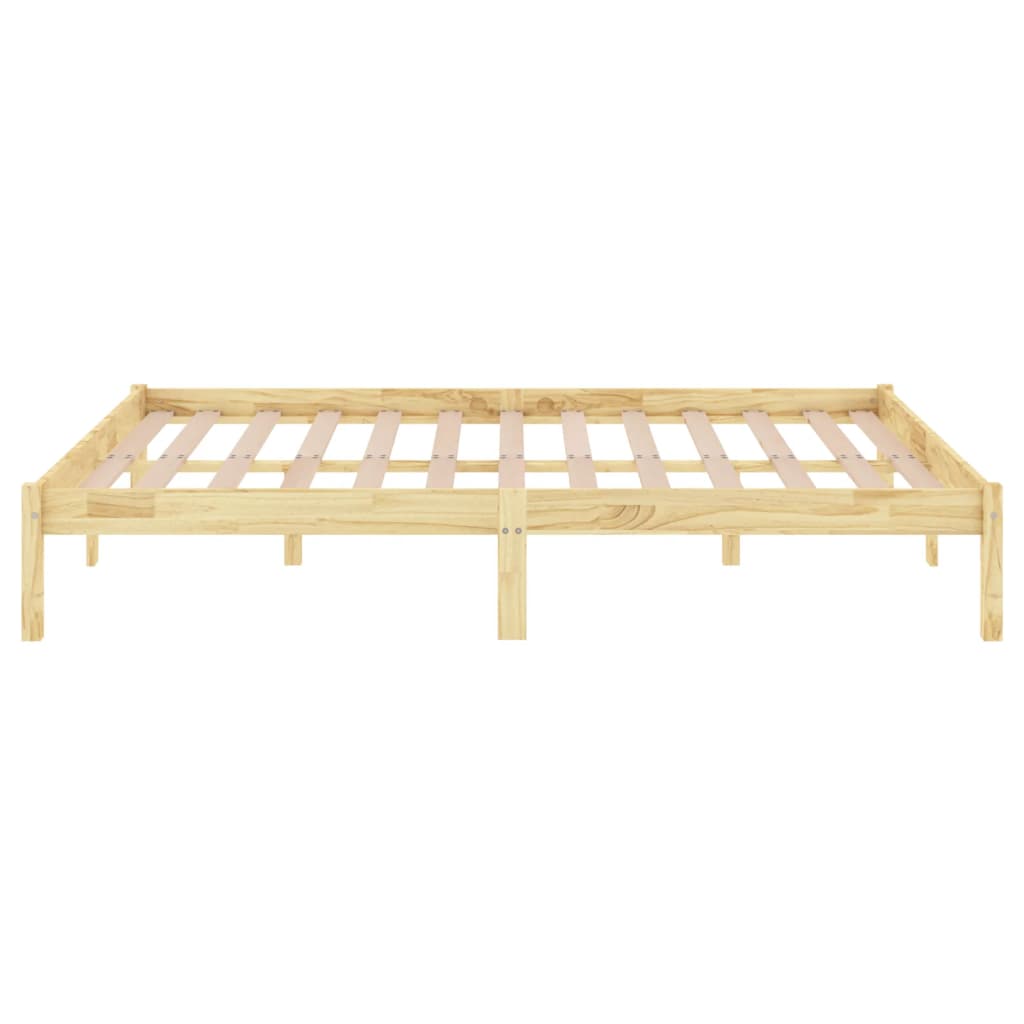 Bed Frame Solid Wood Pine 140x200 cm , Furniture -> Beds & Accessories -> Beds & Bed Frames , Beds & Accessories -,Beds & Bed Frames,Durable,eligant,Furniture -,Home & Garden -,Modern Design,new-305021,Wooden Furniture