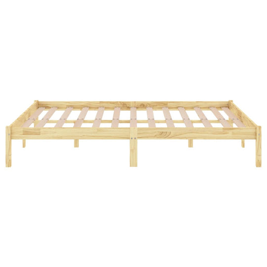 Bed Frame Solid Wood Pine 140x200 cm , Furniture -> Beds & Accessories -> Beds & Bed Frames , Beds & Accessories -,Beds & Bed Frames,Durable,eligant,Furniture -,Home & Garden -,Modern Design,new-305021,Wooden Furniture