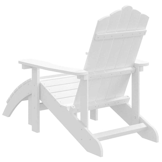 Garden Adirondack Chair with Footstool HDPE