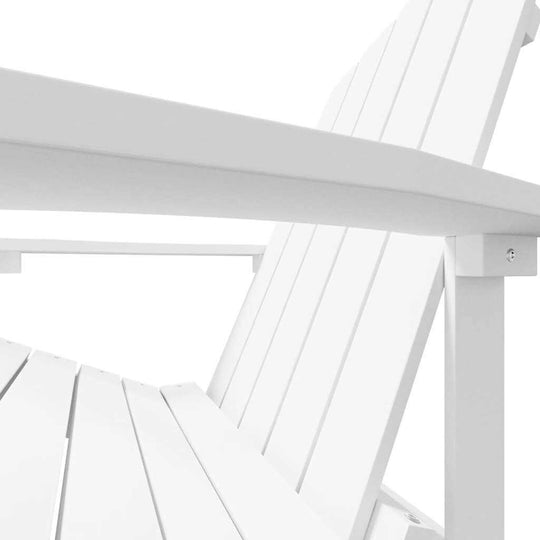 Garden Adirondack Chair with Footstool HDPE