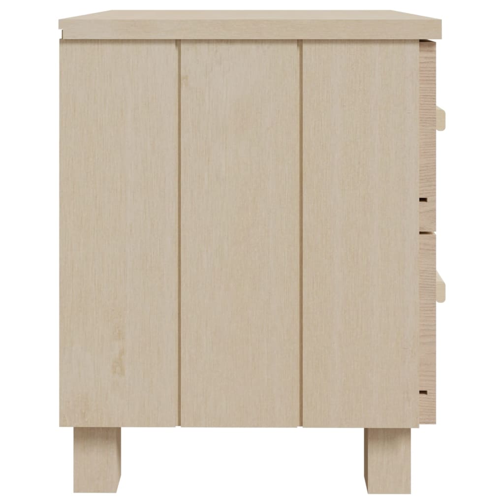 Bedside Cabinets HAMAR 2 pcs Honey  40x35x44.5cm Solid Wood