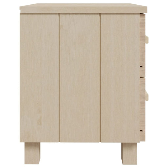 Bedside Cabinets HAMAR 2 pcs Honey  40x35x44.5cm Solid Wood